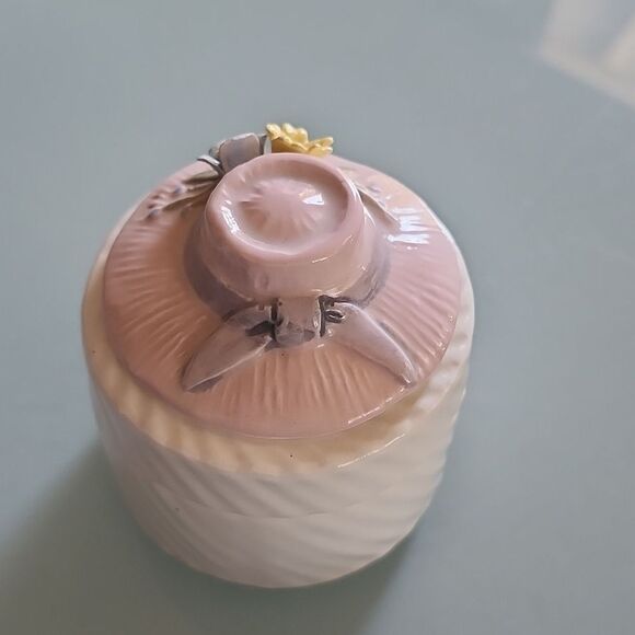 Fitz And Floyd Easter Bonnet Little Trinket Box - Picture 6 of 6